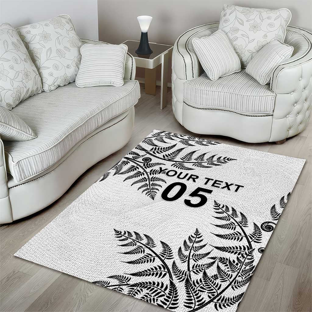 Custom New Zealand Football Area Rug Aotearoa Pride - Polynesian Pride