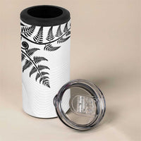Custom New Zealand Football 4 in 1 Can Cooler Tumbler Aotearoa Pride - Polynesian Pride