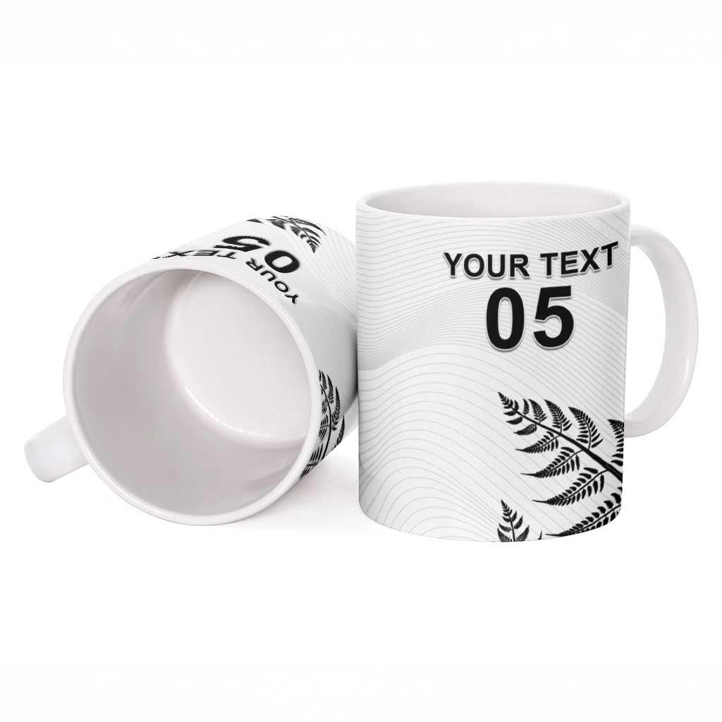 Custom New Zealand Football Ceramic Mug Aotearoa Pride - Polynesian Pride