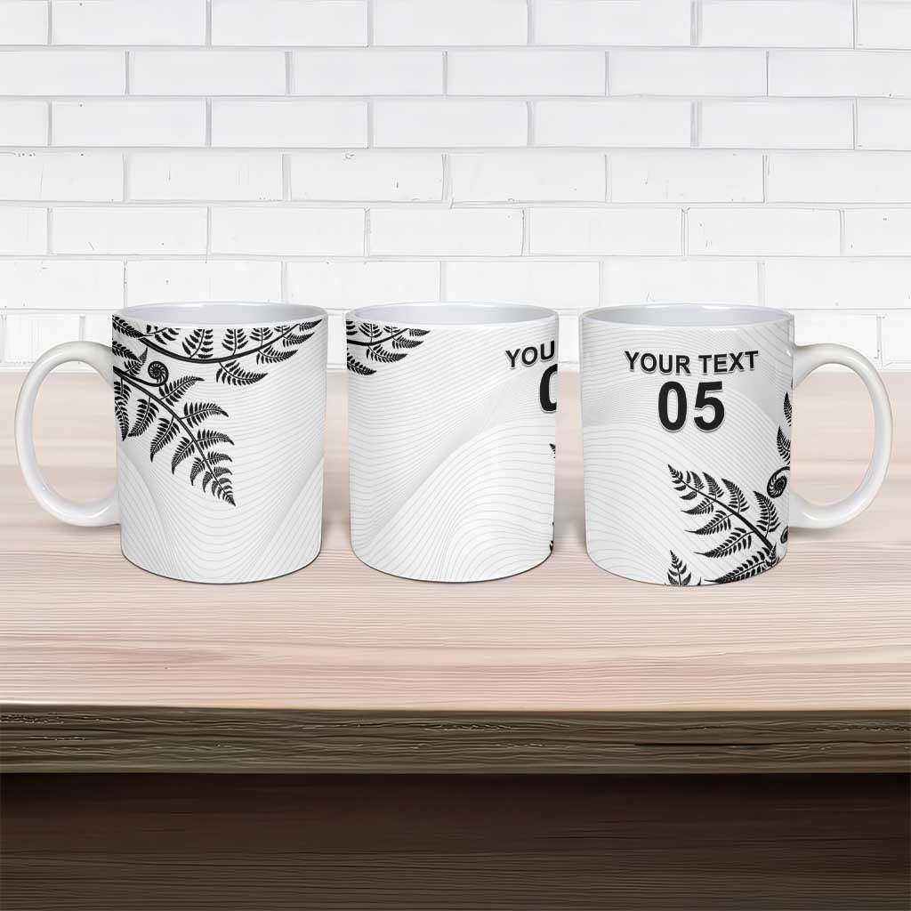 Custom New Zealand Football Ceramic Mug Aotearoa Pride - Polynesian Pride