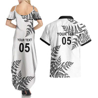 Custom New Zealand Football Couples Matching Summer Maxi Dress and Hawaiian Shirt Aotearoa Pride - Polynesian Pride