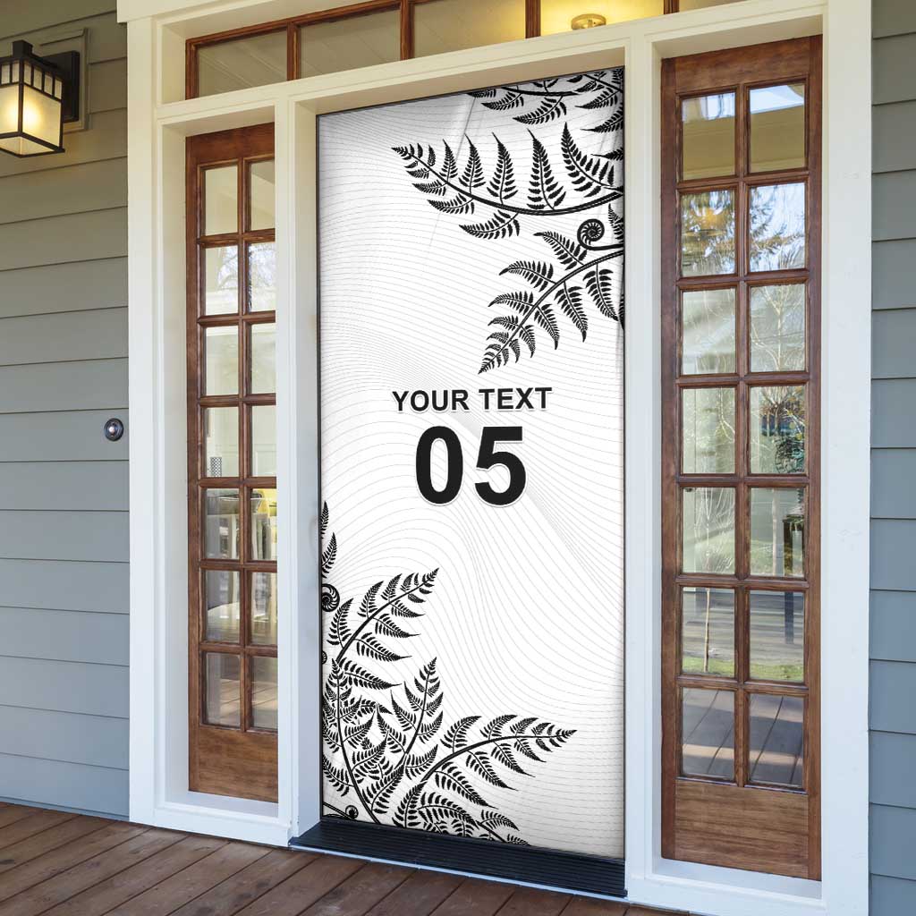 Custom New Zealand Football Door Cover Aotearoa Pride - Polynesian Pride