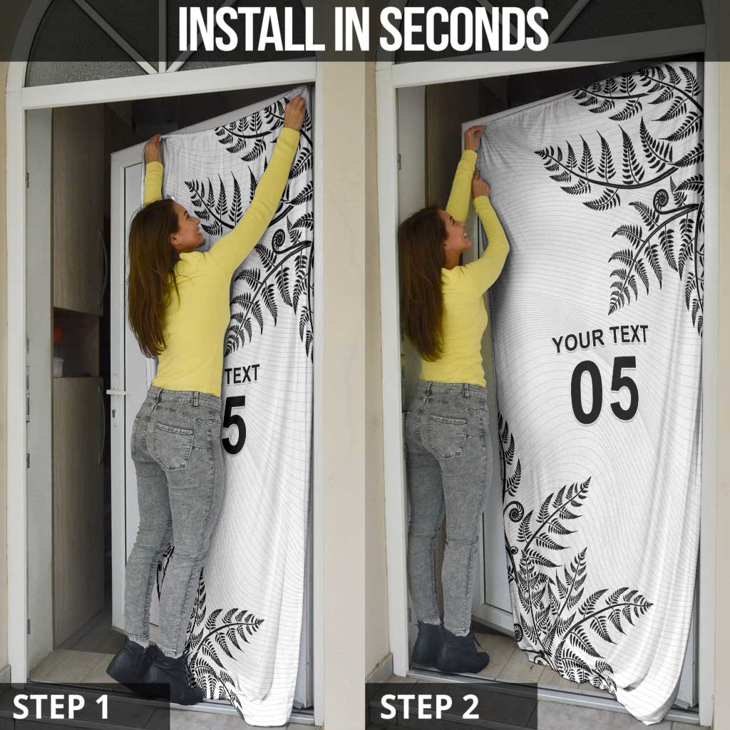 Custom New Zealand Football Door Cover Aotearoa Pride - Polynesian Pride