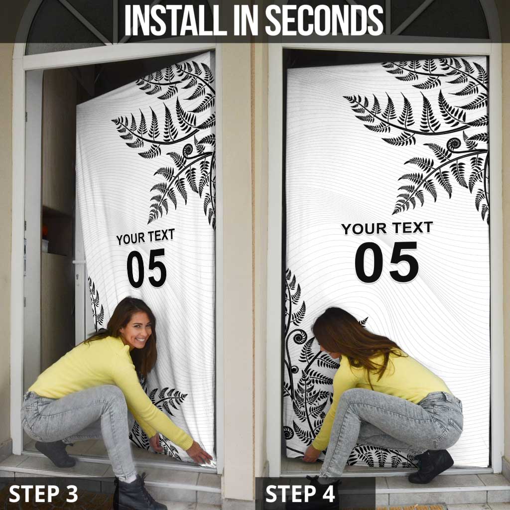 Custom New Zealand Football Door Cover Aotearoa Pride - Polynesian Pride