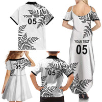 Custom New Zealand Football Family Matching Summer Maxi Dress and Hawaiian Shirt Aotearoa Pride - Polynesian Pride