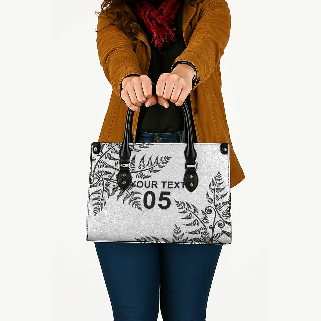 Custom New Zealand Football Leather Bag Aotearoa Pride - Polynesian Pride