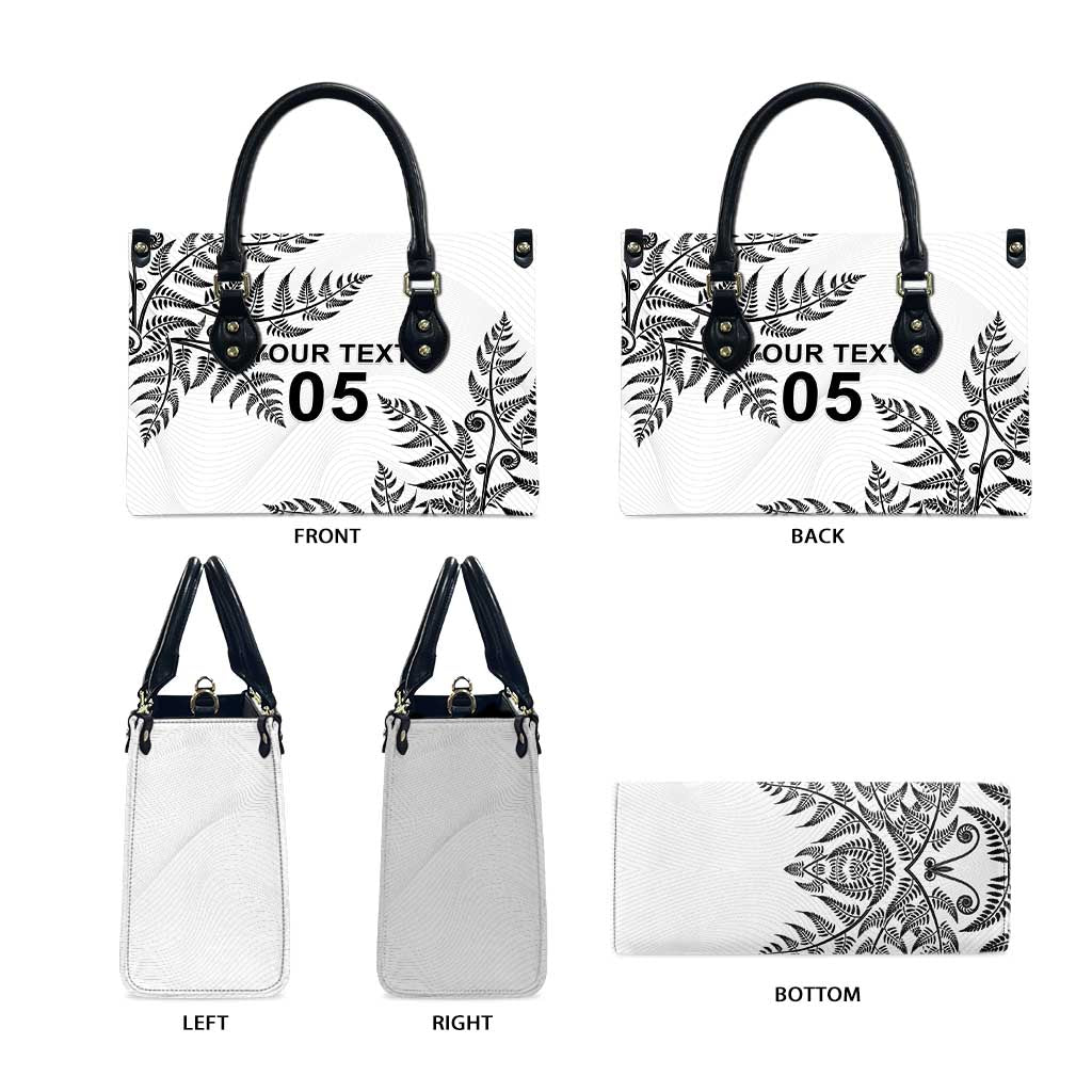 Custom New Zealand Football Leather Bag Aotearoa Pride - Polynesian Pride