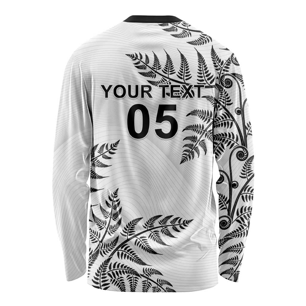 Custom New Zealand Football Long Sleeve Shirt Aotearoa Pride - Polynesian Pride
