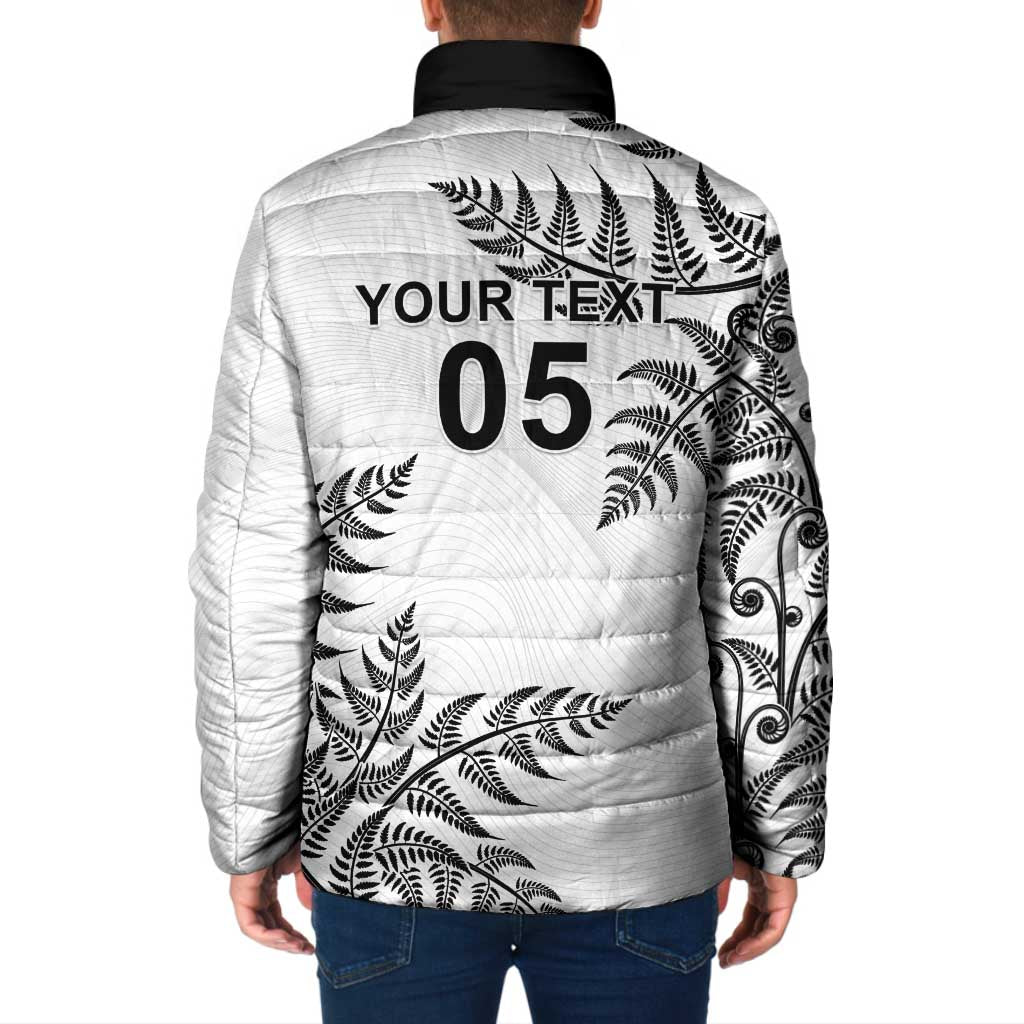 Custom New Zealand Football Padded Jacket Aotearoa Pride - Polynesian Pride