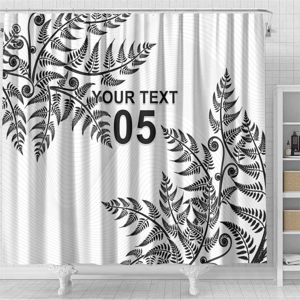 Custom New Zealand Football Shower Curtain Aotearoa Pride - Polynesian Pride