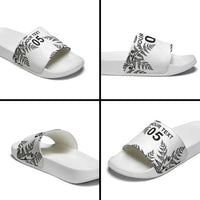 Custom New Zealand Football Slide Sandals Aotearoa Pride - Polynesian Pride