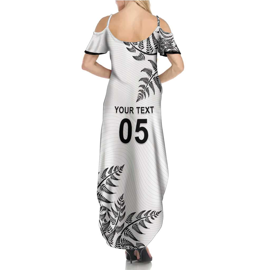 Custom New Zealand Football Summer Maxi Dress Aotearoa Pride - Polynesian Pride