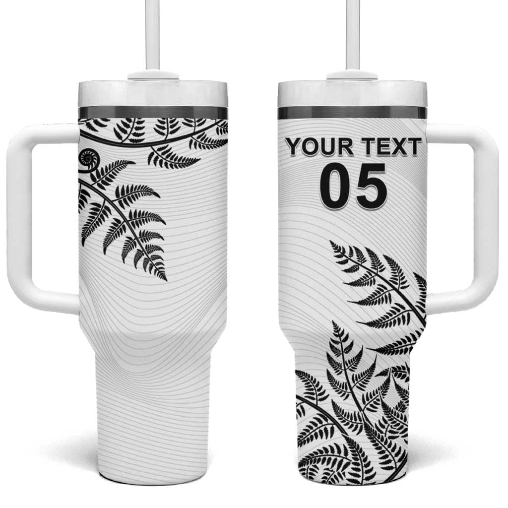 Custom New Zealand Football Tumbler With Handle Aotearoa Pride - Polynesian Pride