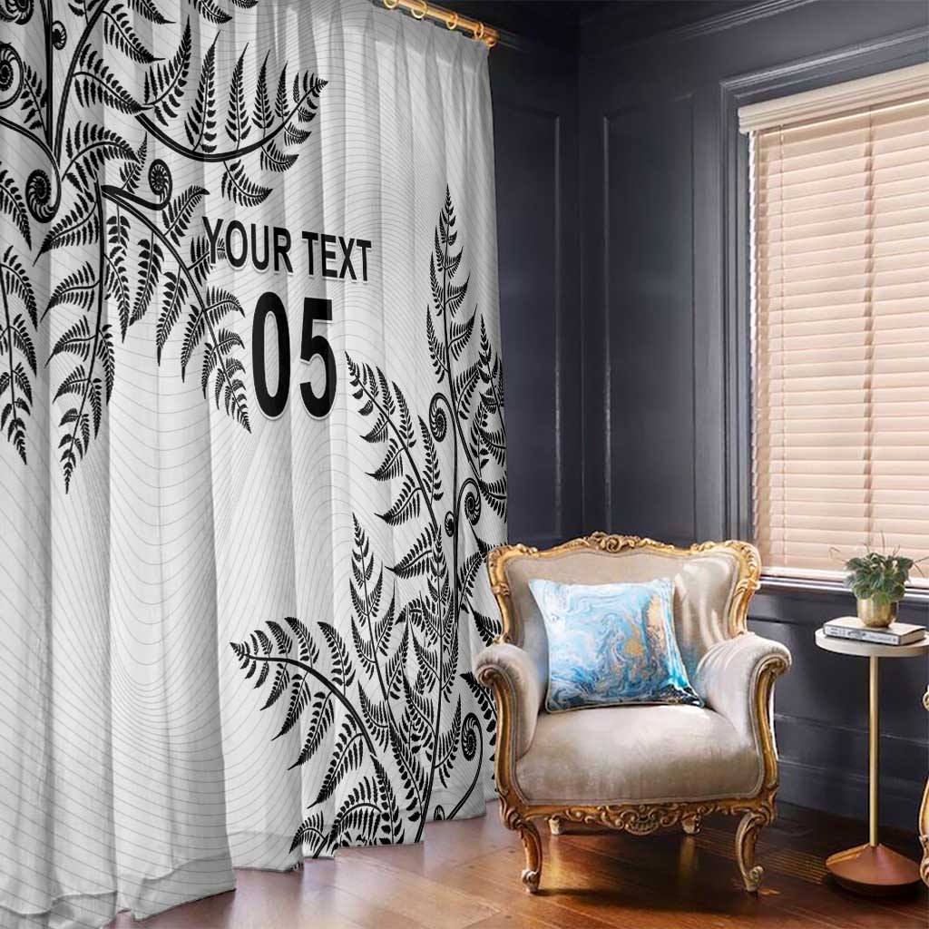 Custom New Zealand Football Window Curtain Aotearoa Pride - Polynesian Pride