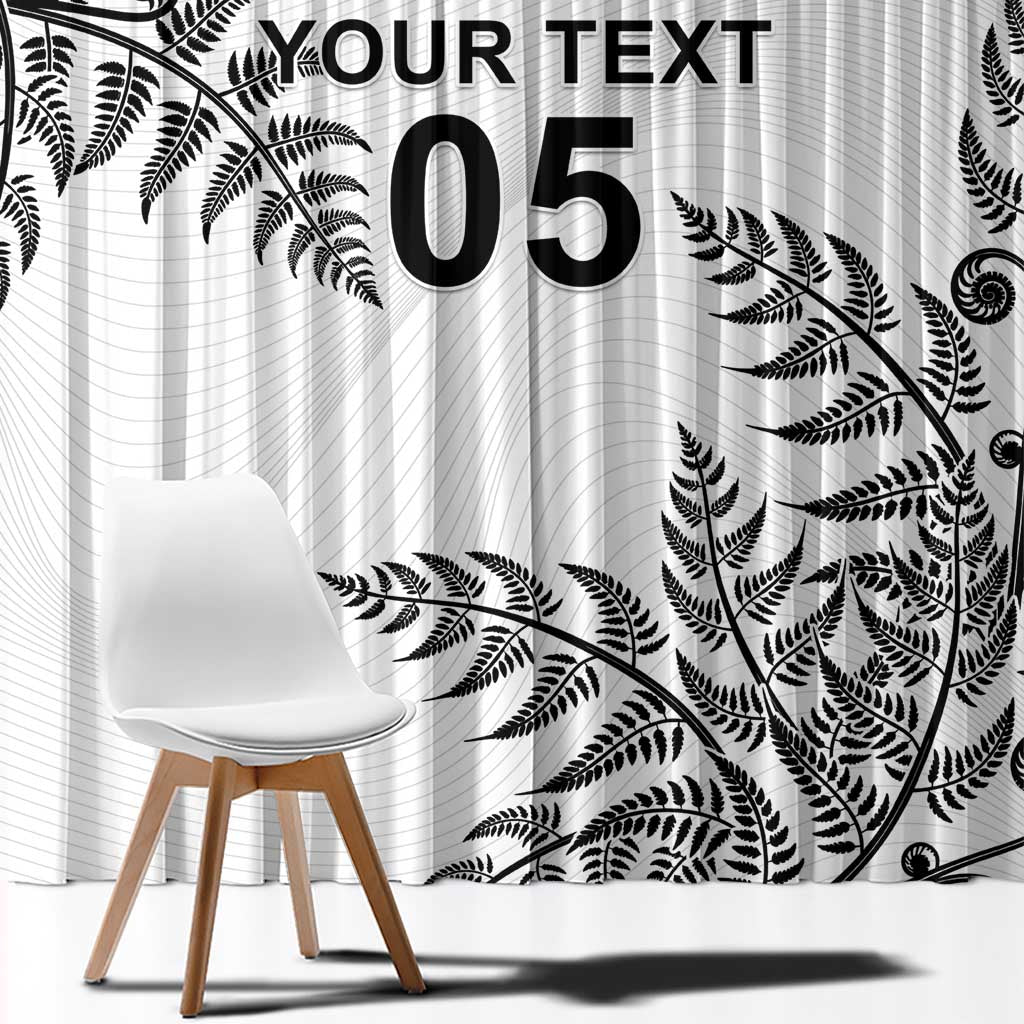 Custom New Zealand Football Window Curtain Aotearoa Pride - Polynesian Pride