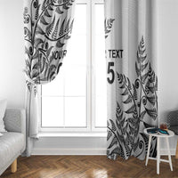 Custom New Zealand Football Window Curtain Aotearoa Pride - Polynesian Pride