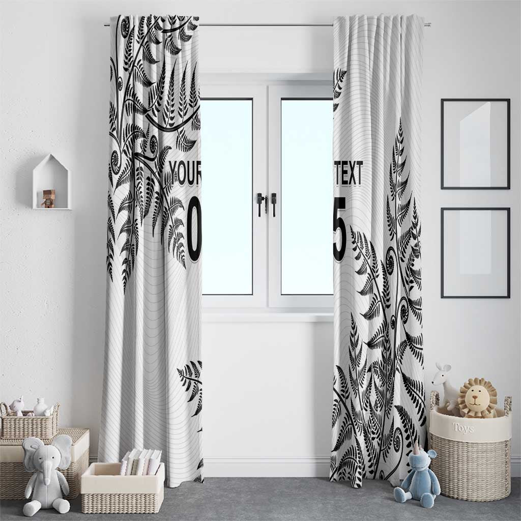 Custom New Zealand Football Window Curtain Aotearoa Pride - Polynesian Pride