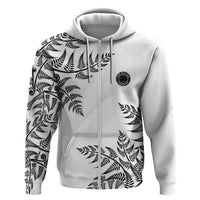 Custom New Zealand Football Zip Hoodie Aotearoa Pride - Polynesian Pride