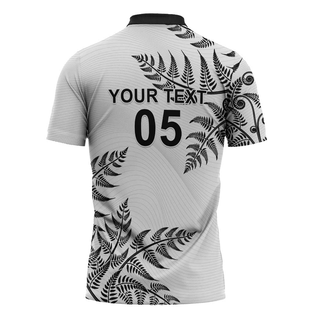 Custom New Zealand Football Zipper Polo Shirt Aotearoa Pride - Polynesian Pride