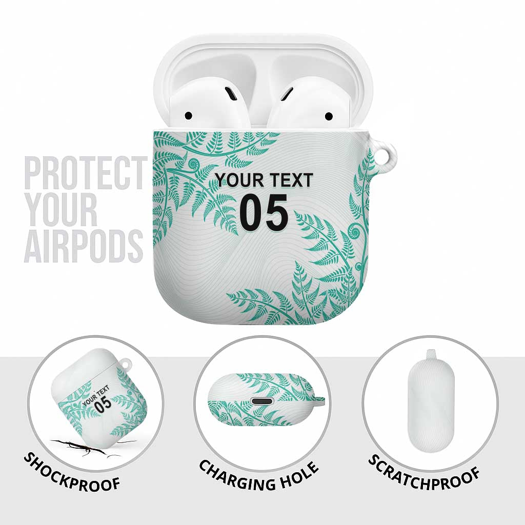 Custom New Zealand Football AirPods Case Aotearoa Pride Aqua Version - Polynesian Pride