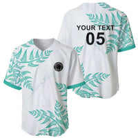 Custom New Zealand Football Baseball Jersey Aotearoa Pride Aqua Version - Polynesian Pride