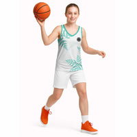 Custom New Zealand Football Basketball Jersey Aotearoa Pride Aqua Version - Polynesian Pride