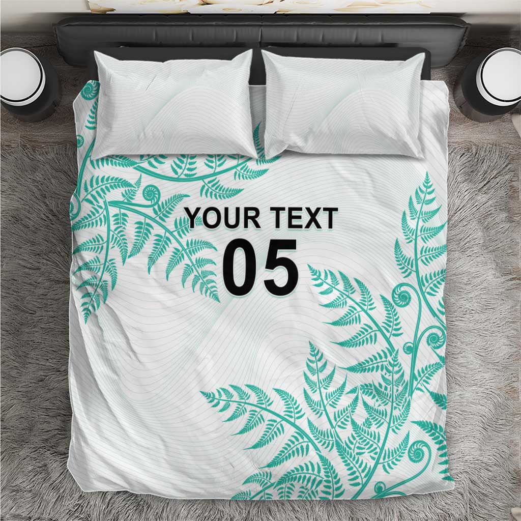 Custom New Zealand Football Bedding Set Aotearoa Pride Aqua Version - Polynesian Pride