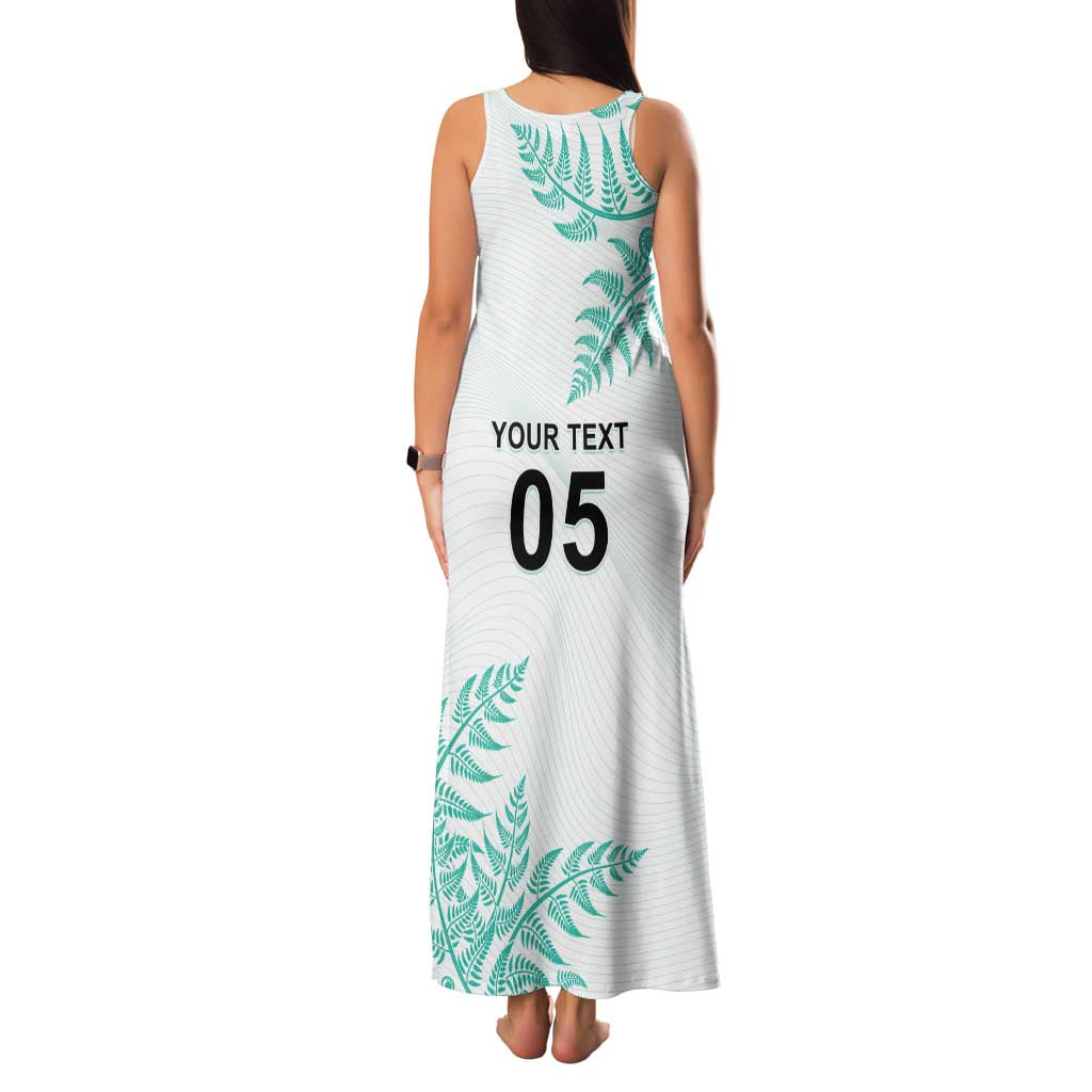 Custom New Zealand Football Family Matching Tank Maxi Dress and Hawaiian Shirt Aotearoa Pride Aqua Version - Polynesian Pride