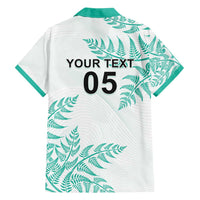 Custom New Zealand Football Hawaiian Shirt Aotearoa Pride Aqua Version - Polynesian Pride