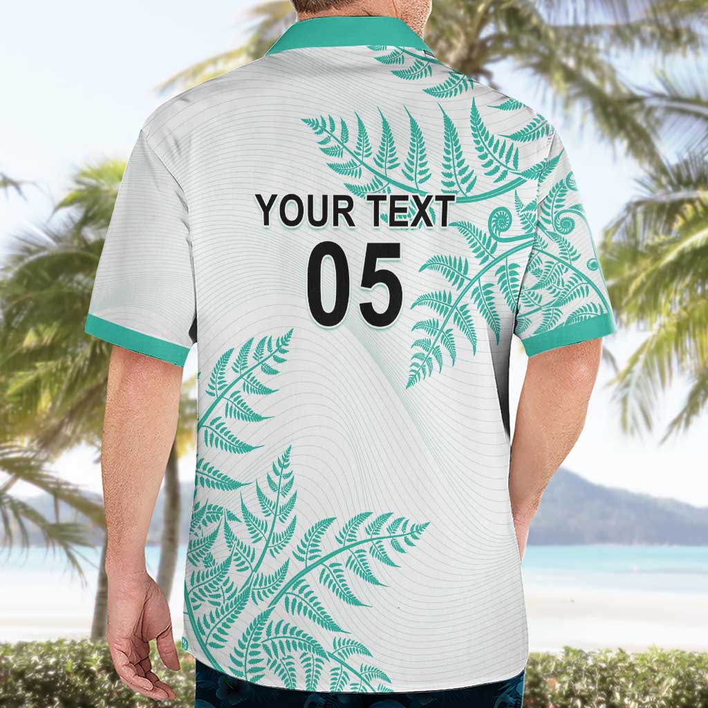 Custom New Zealand Football Hawaiian Shirt Aotearoa Pride Aqua Version - Polynesian Pride