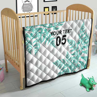 Custom New Zealand Football Quilt Aotearoa Pride Aqua Version - Polynesian Pride