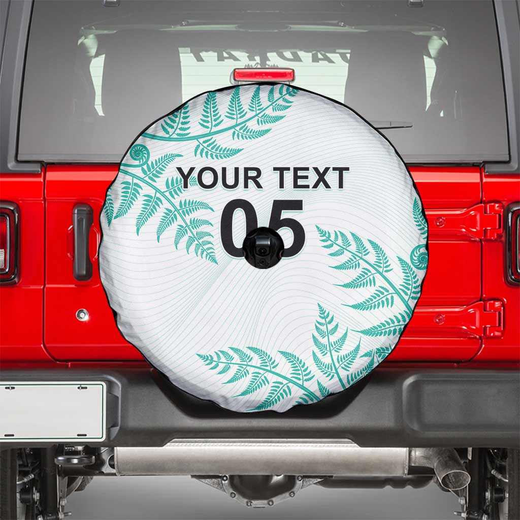 Custom New Zealand Football Spare Tire Cover Aotearoa Pride Aqua Version - Polynesian Pride