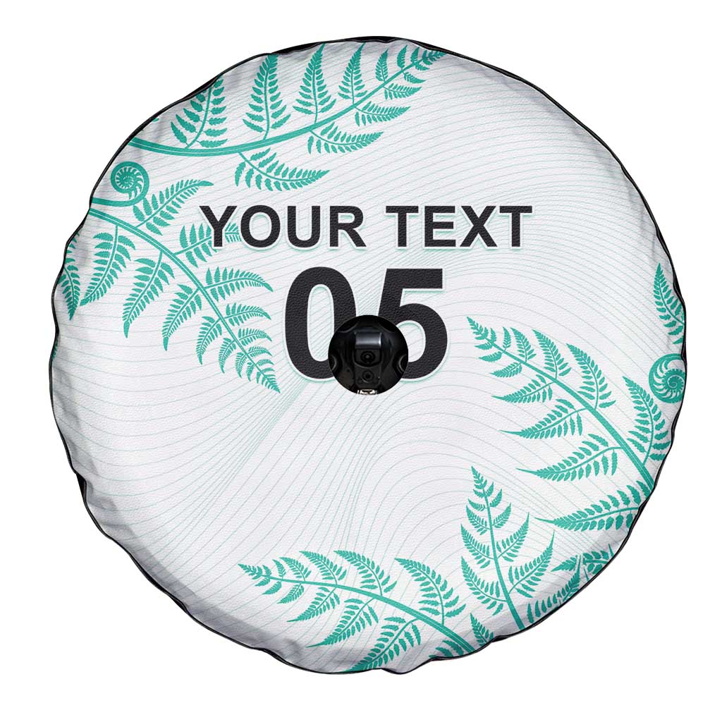 Custom New Zealand Football Spare Tire Cover Aotearoa Pride Aqua Version - Polynesian Pride