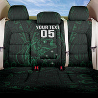 Custom New Zealand Fishing Back Car Seat Cover Maori Tribal Pattern - Polynesian Pride