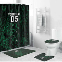 Custom New Zealand Fishing Bathroom Set Maori Tribal Pattern - Polynesian Pride