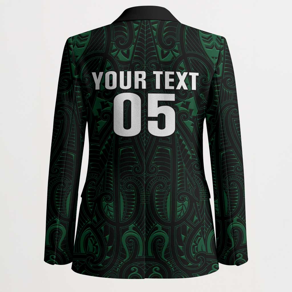 Custom New Zealand Fishing Blazer Maori Tribal Pattern - Polynesian Pride