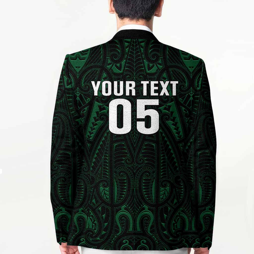 Custom New Zealand Fishing Blazer Maori Tribal Pattern - Polynesian Pride