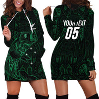 Custom New Zealand Fishing Hoodie Dress Maori Tribal Pattern - Polynesian Pride
