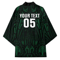 Custom New Zealand Fishing Kimono Maori Tribal Pattern - Polynesian Pride