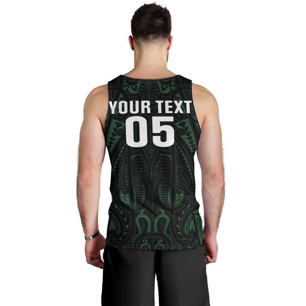 Custom New Zealand Fishing Men Tank Top Maori Tribal Pattern - Polynesian Pride