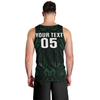 Custom New Zealand Fishing Men Tank Top Maori Tribal Pattern - Polynesian Pride