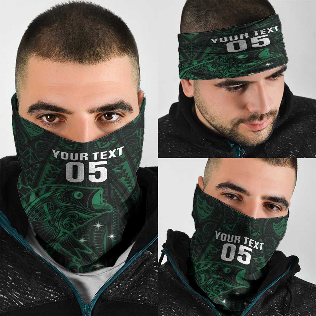 Custom New Zealand Fishing Neck Gaiter Maori Tribal Pattern - Polynesian Pride