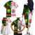 Custom Hawaii And Tahiti Family Matching Off Shoulder Long Sleeve Dress and Hawaiian Shirt Coat Of Arms Polynesian Pattern LT05 - Polynesian Pride