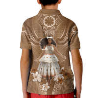 Bula Fiji Women's Day Kid Polo Shirt With Fijian Tapa Pattern LT05 - Polynesian Pride