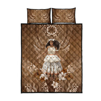 Bula Fiji Women's Day Quilt Bed Set With Fijian Tapa Pattern
