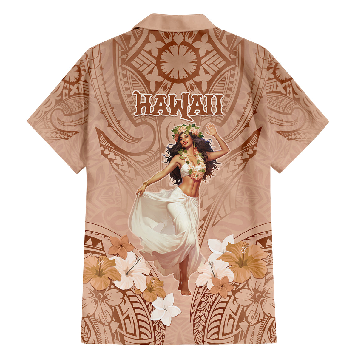 Hawaii Women's Day Family Matching Off Shoulder Short Dress and Hawaiian Shirt With Polynesian Pattern LT05 - Polynesian Pride
