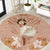 Hawaii Women's Day Round Carpet With Polynesian Pattern
