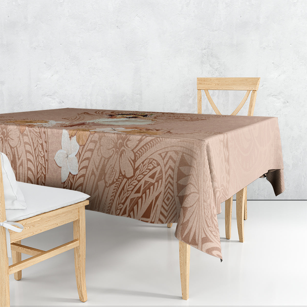 Hawaii Women's Day Tablecloth With Polynesian Pattern