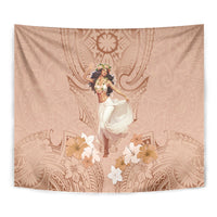 Hawaii Women's Day Tapestry With Polynesian Pattern