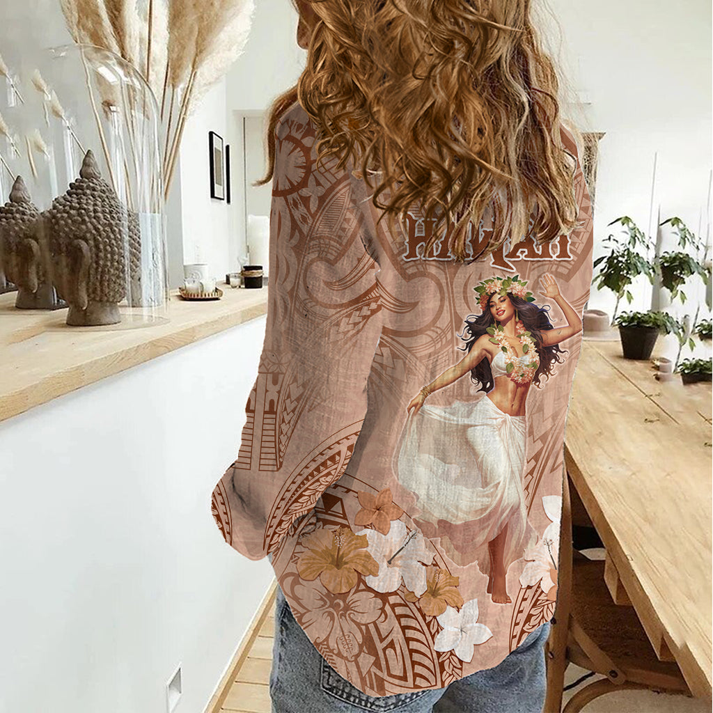 Hawaii Women's Day Women Casual Shirt With Polynesian Pattern LT05 - Polynesian Pride